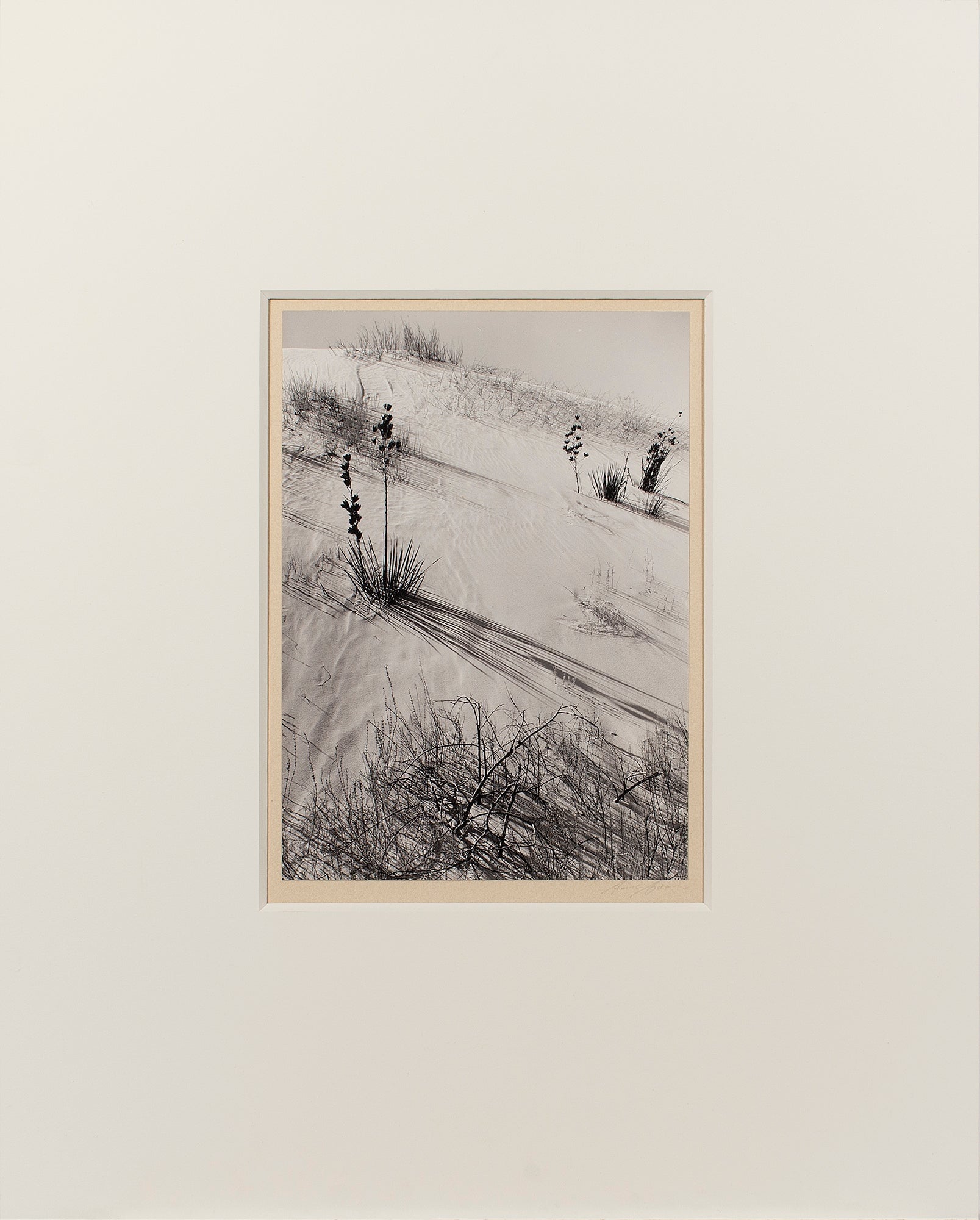 Dunes, Hazy Sun, White Sands National Monument Original Photograph Ansel Adams 