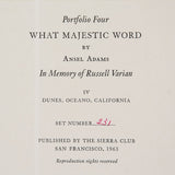 Dunes, Oceano Original Photograph Ansel Adams 