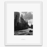 El Capitan, Merced River, Clouds Shop_Repro_SEP The Ansel Adams Gallery Framed Standard White Wood 