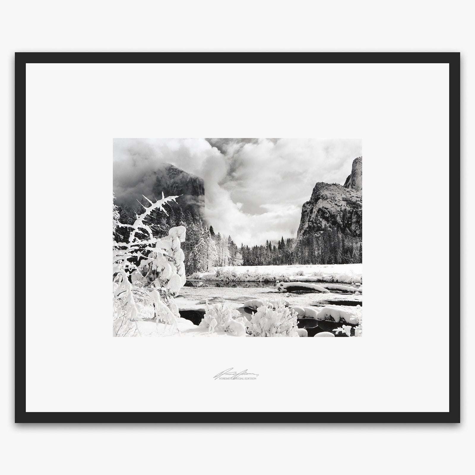 Gates of the Valley Shop_Repro_SEP The Ansel Adams Gallery Framed Standard Matte Black Metal 