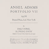 Half Dome, Blowing Snow, Yosemite Original Photograph Ansel Adams 