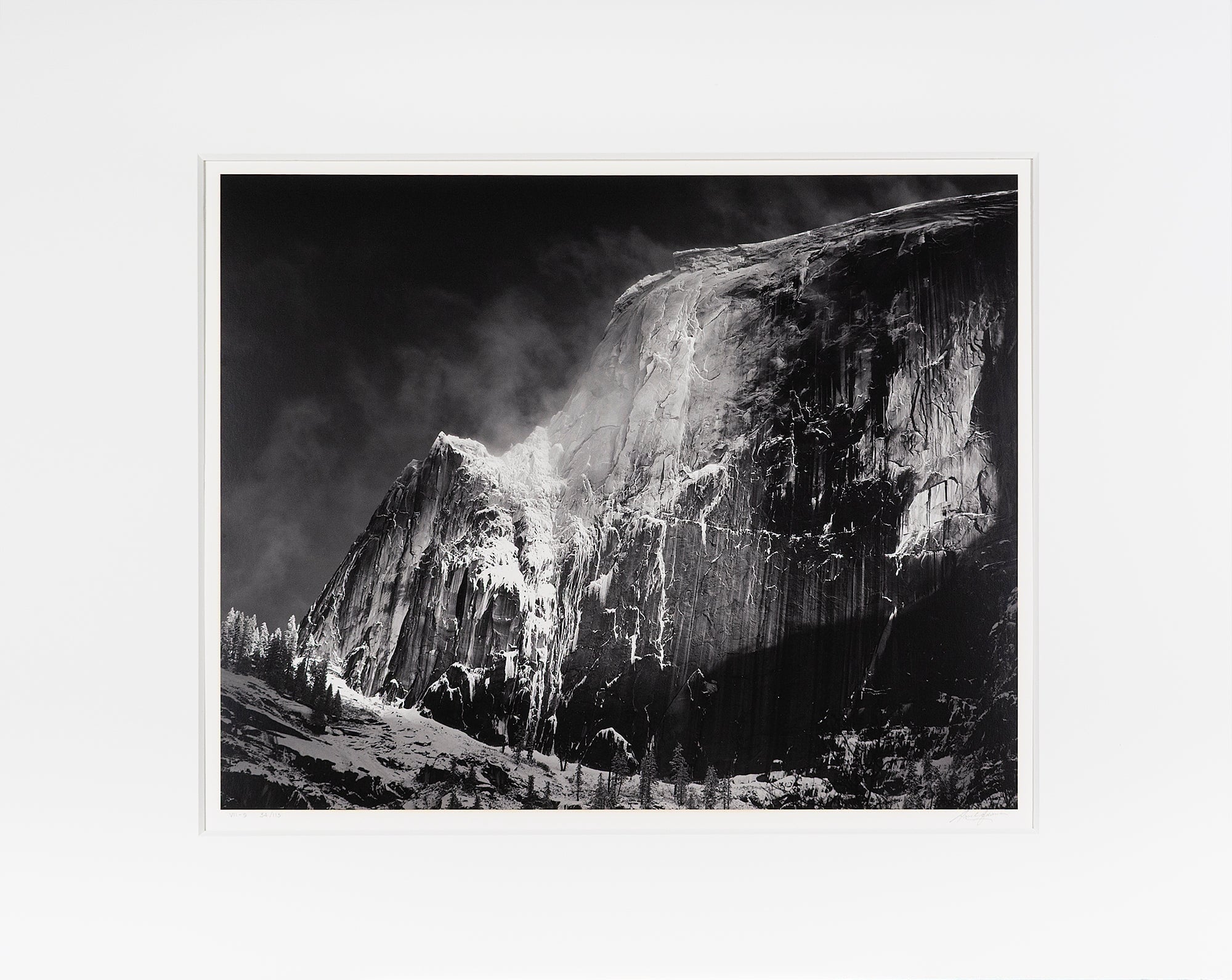 Half Dome, Blowing Snow, Yosemite Original Photograph Ansel Adams 