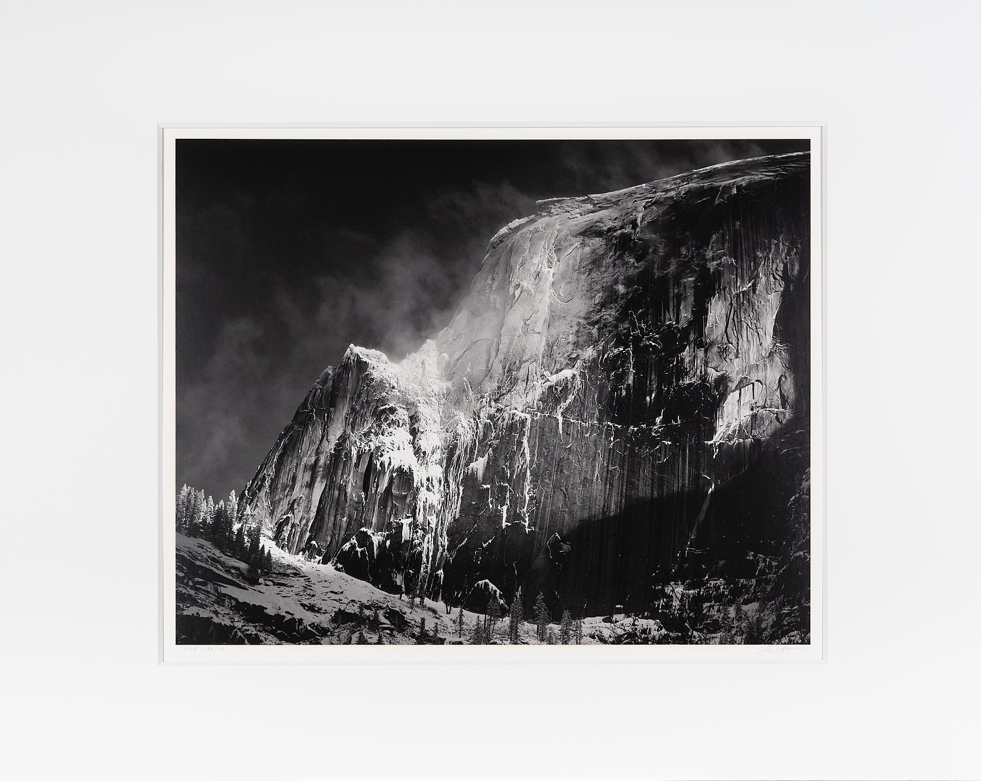 Half Dome, Blowing Snow, Yosemite Original Photograph Ansel Adams 