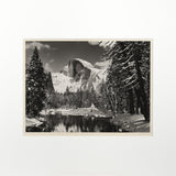 Half Dome, Merced River, Winter Original Photograph Ansel Adams 