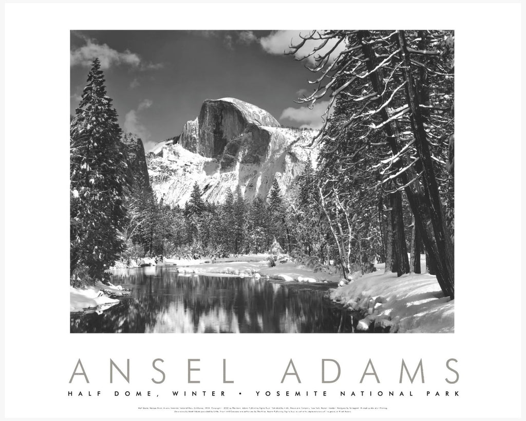 Half Dome, Merced River, Winter