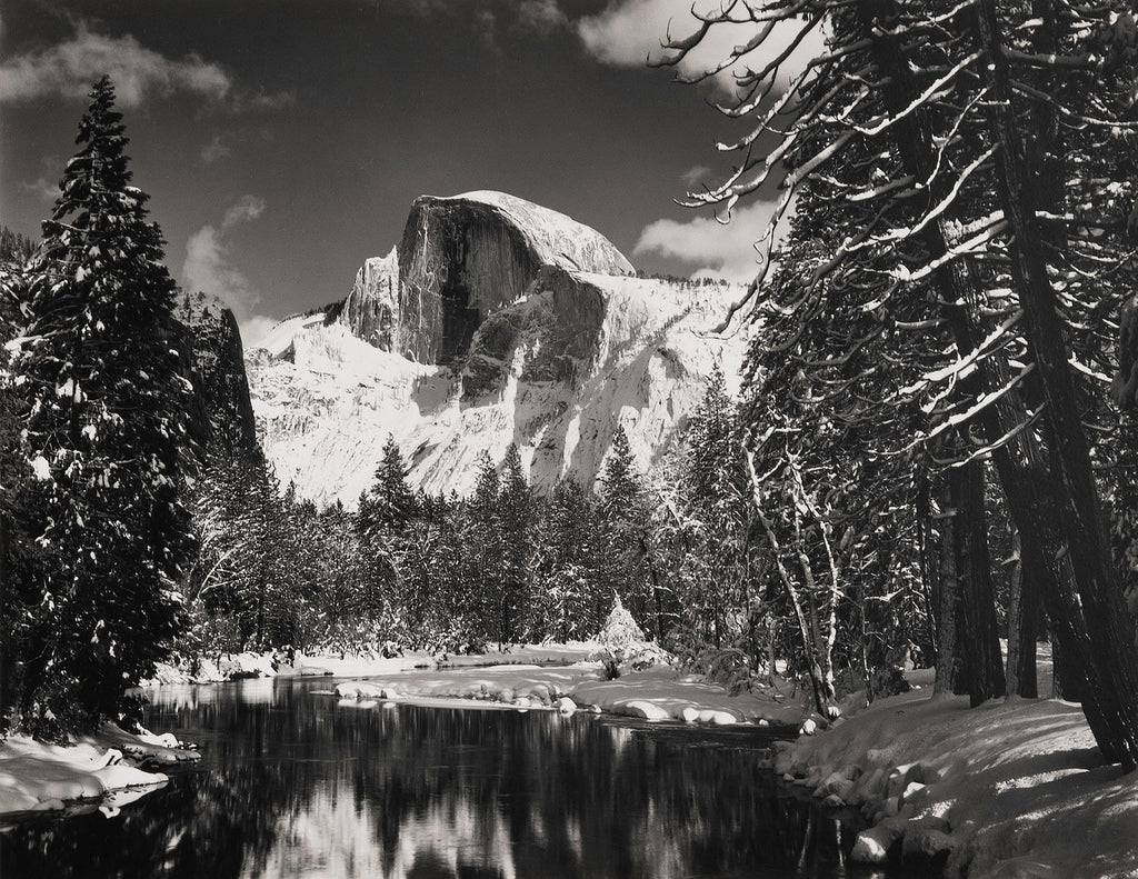 Half Dome, Merced River, Winter - Signed Special Edition Photograph