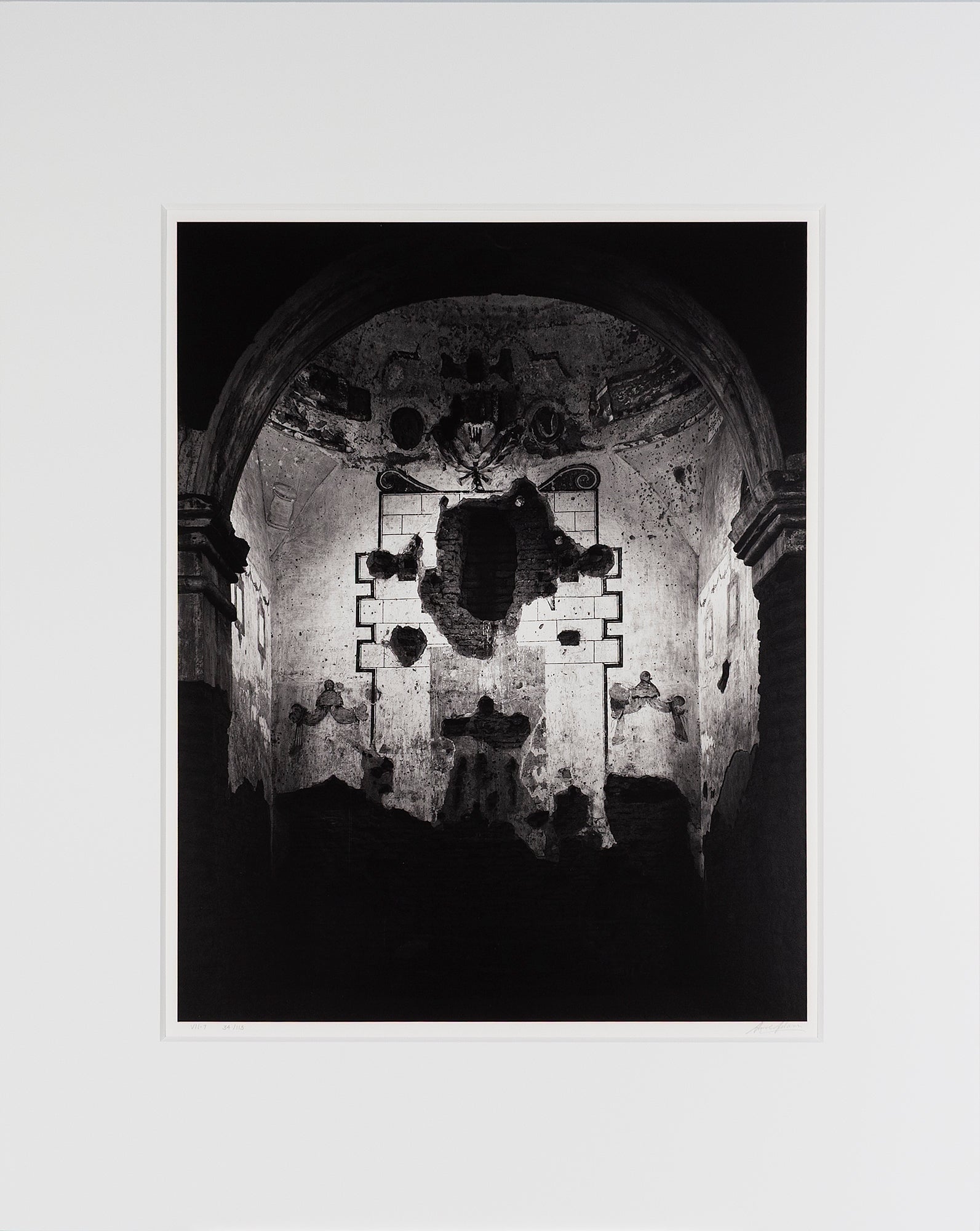 Interior, Tumacacori Mission Original Photograph Ansel Adams 