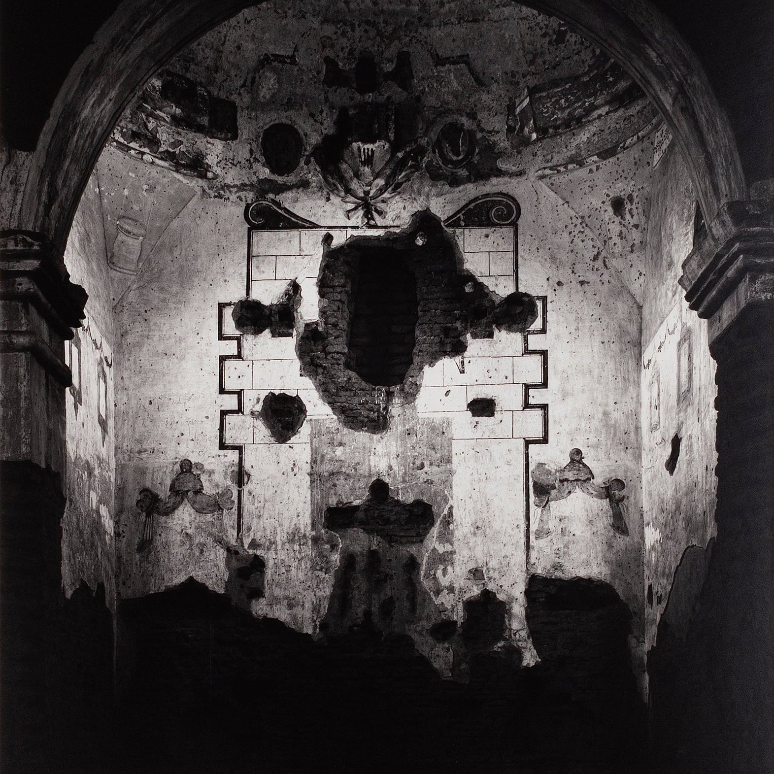 Interior, Tumacacori Mission Original Photograph Ansel Adams 