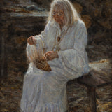 Julia Parker Weaving at the Yosemite Museum/Indian Village Shop_Represented_Artist James McGrew 