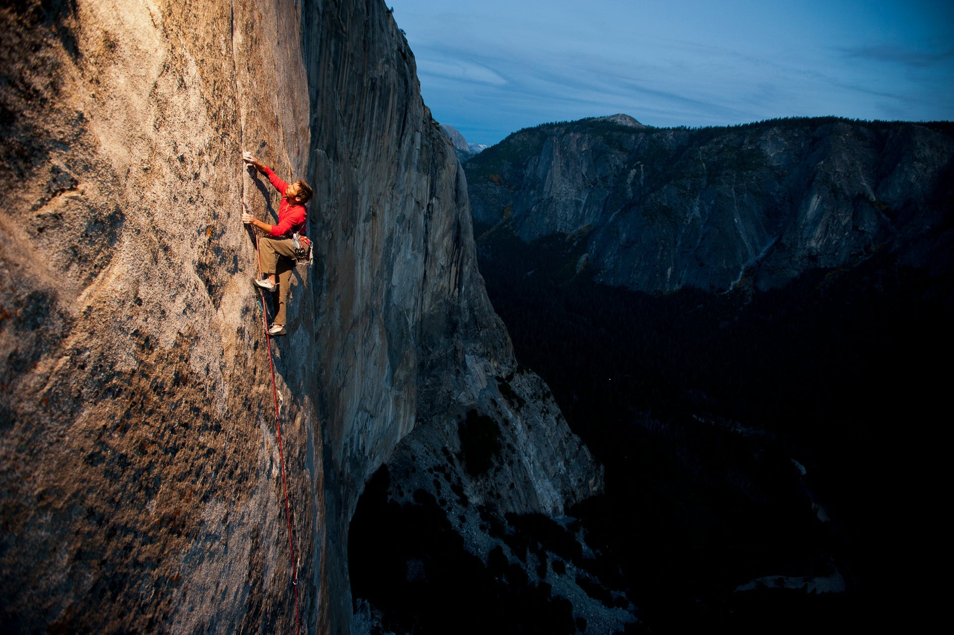 Kevin Jorgeson on Pitch 22 of The Dawn Wall Shop_Represented_Artist The Ansel Adams Gallery 