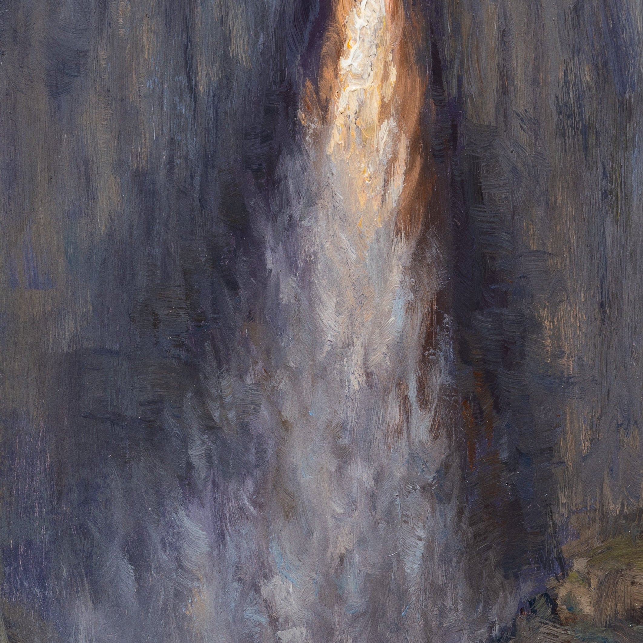 Last Touch of Light on Upper Yosemite Fall Shop_Represented_Artist James McGrew 