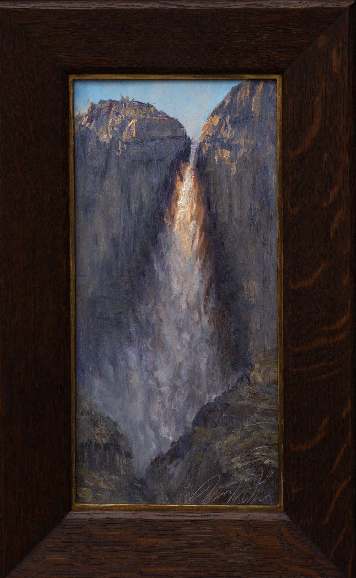 Last Touch of Light on Upper Yosemite Fall Shop_Represented_Artist James McGrew 