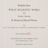 Leaf, Glacier Bay National Monument, Alaska Original Photograph Ansel Adams 