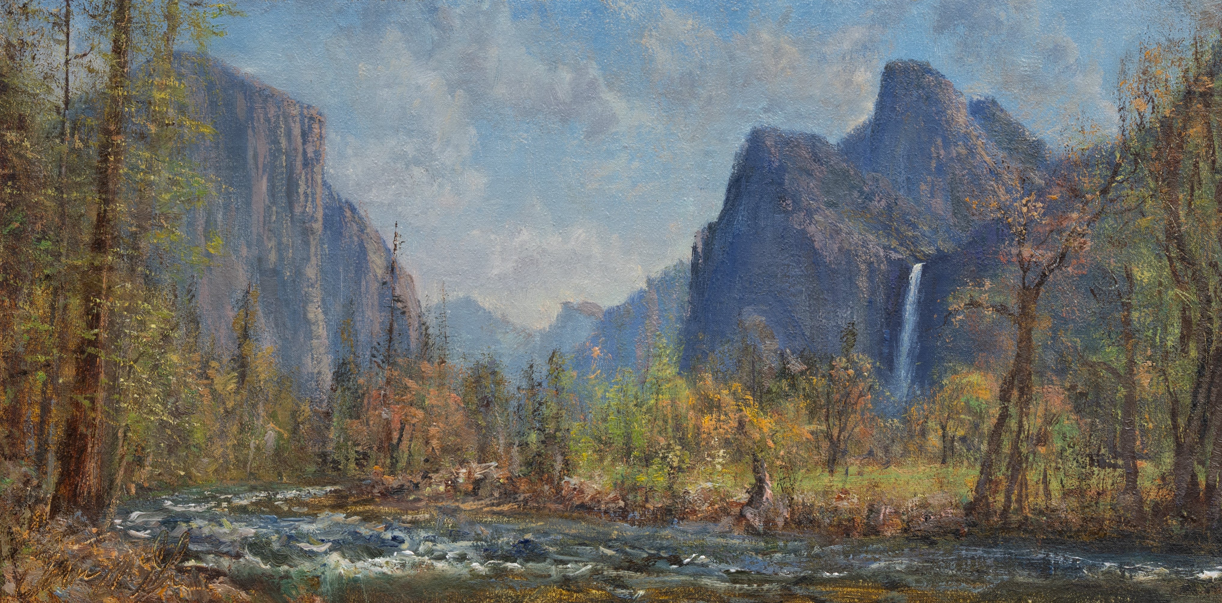 Looking up The Yosemite Valley in Spring Shop_Represented_Artist James McGrew 