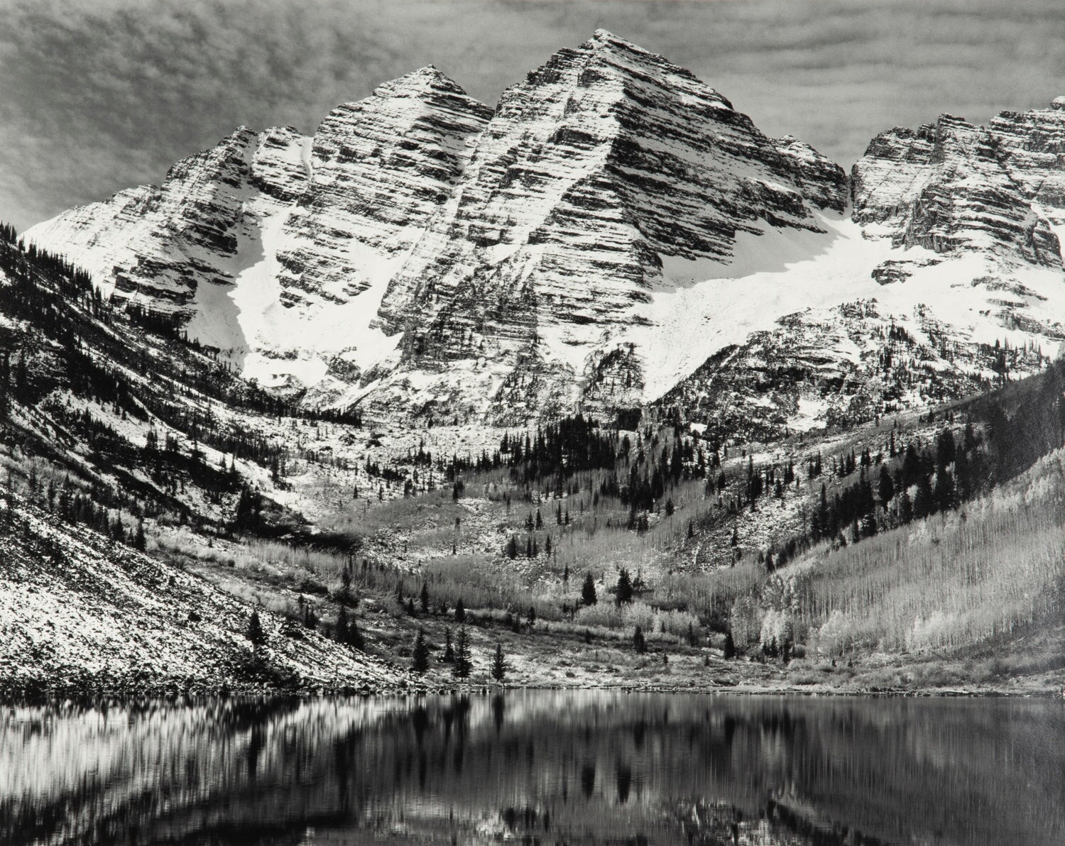 Maroon Bells, near Aspen, Colorado explore photographs The Ansel Adams Gallery 