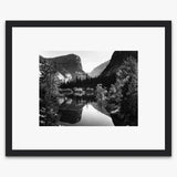 Mirror Lake and Mt. Watkins Shop_Medium_Print The Ansel Adams Gallery Black Wood 