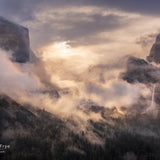 Misty Sunrise from Tunnel View Shop_Represented_Artist Michael Frye 