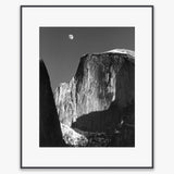 Moon and Half Dome Shop: Poster Ansel Adams Overmatted & Framed Poster Contrast Gray Metal 