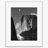 Moon and Half Dome Shop: Poster Ansel Adams Overmatted & Framed Poster German Silver Metal 