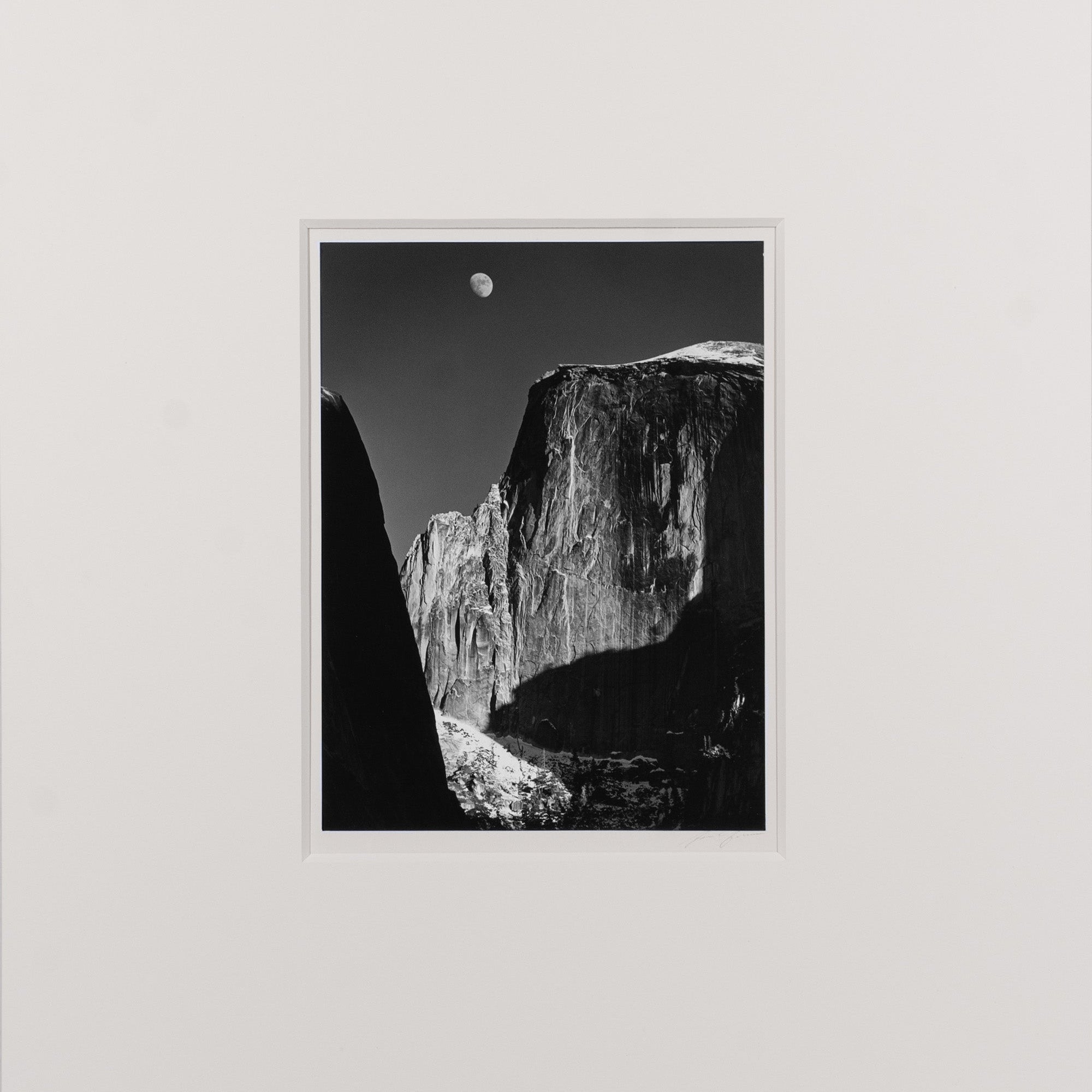 Moon and Half Dome - Signed Special Edition Photograph Signed_SEP Ansel Adams 