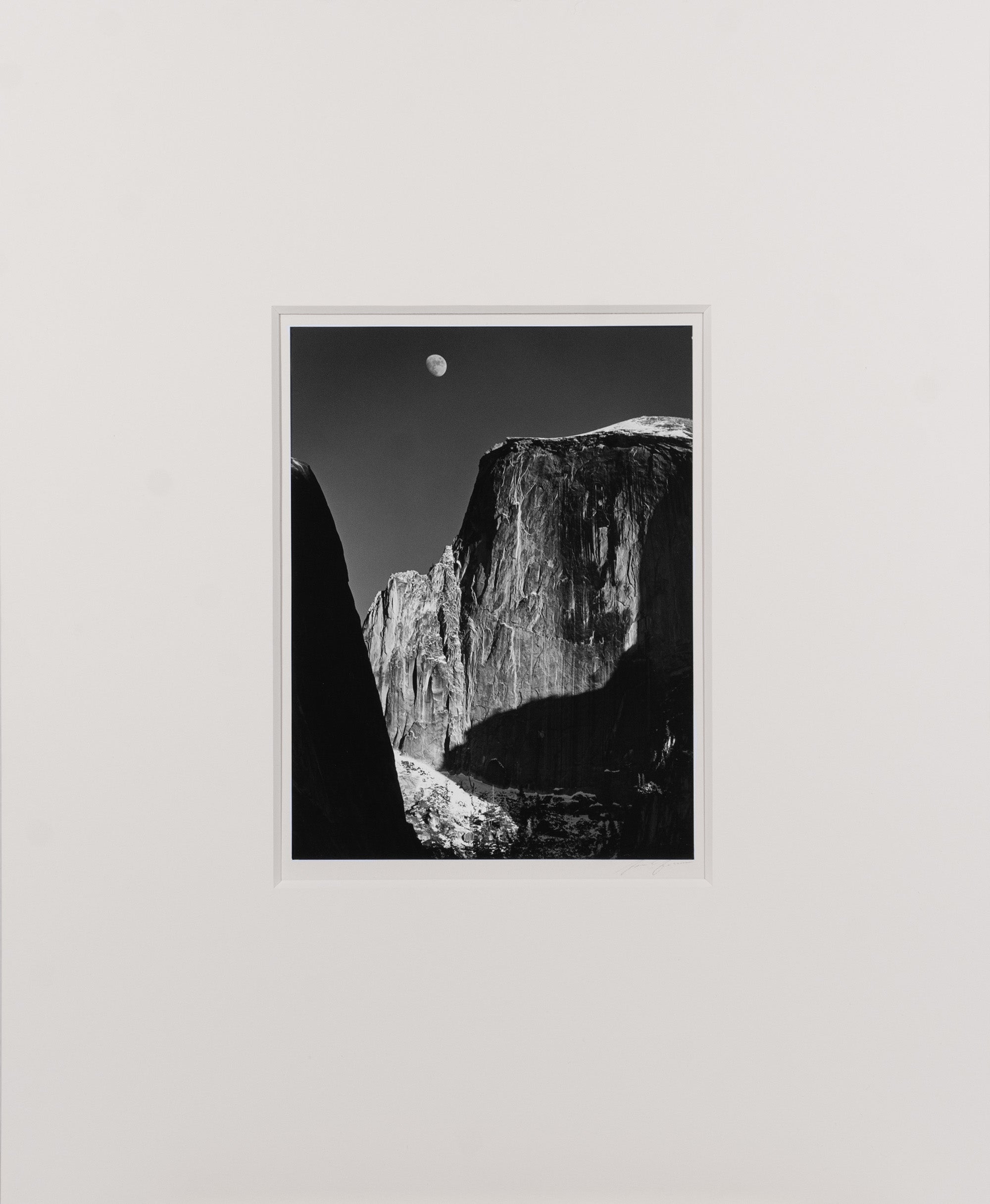 Moon and Half Dome - Signed Special Edition Photograph Signed_SEP Ansel Adams 