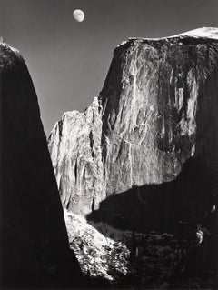 Moon and Half Dome - Signed Special Edition Photograph Signed_SEP Ansel Adams 