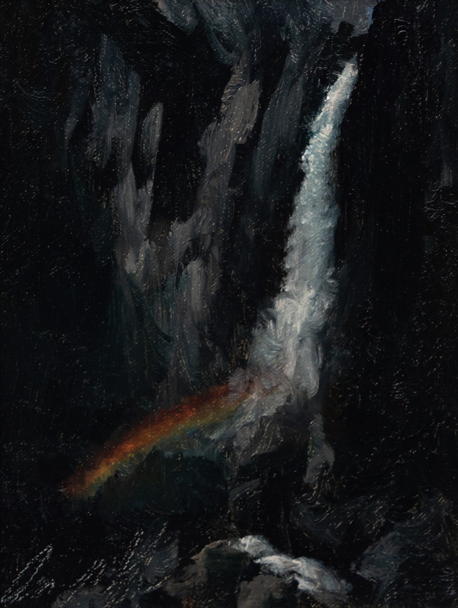 Moonbow on Lower Yosemite Fall Shop_Represented_Artist James McGrew 