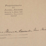 Moonrise Hernandez, New Mexico Original Photograph Ansel Adams 