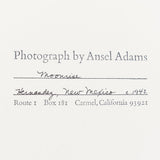 Moonrise Hernandez, New Mexico Original Photograph Ansel Adams 