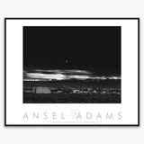 Moonrise, Hernandez Shop: Poster Ansel Adams Framed Poster Matte Black Metal 