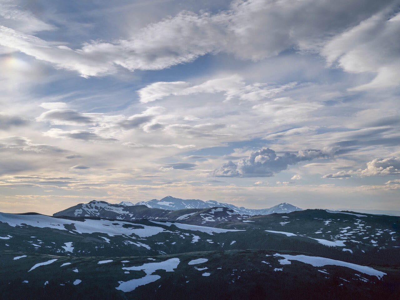 Mountains, Clouds, and Snow, Rocky Mountain National Park, Colorado Shop_Represented_Artist Charles Cramer 