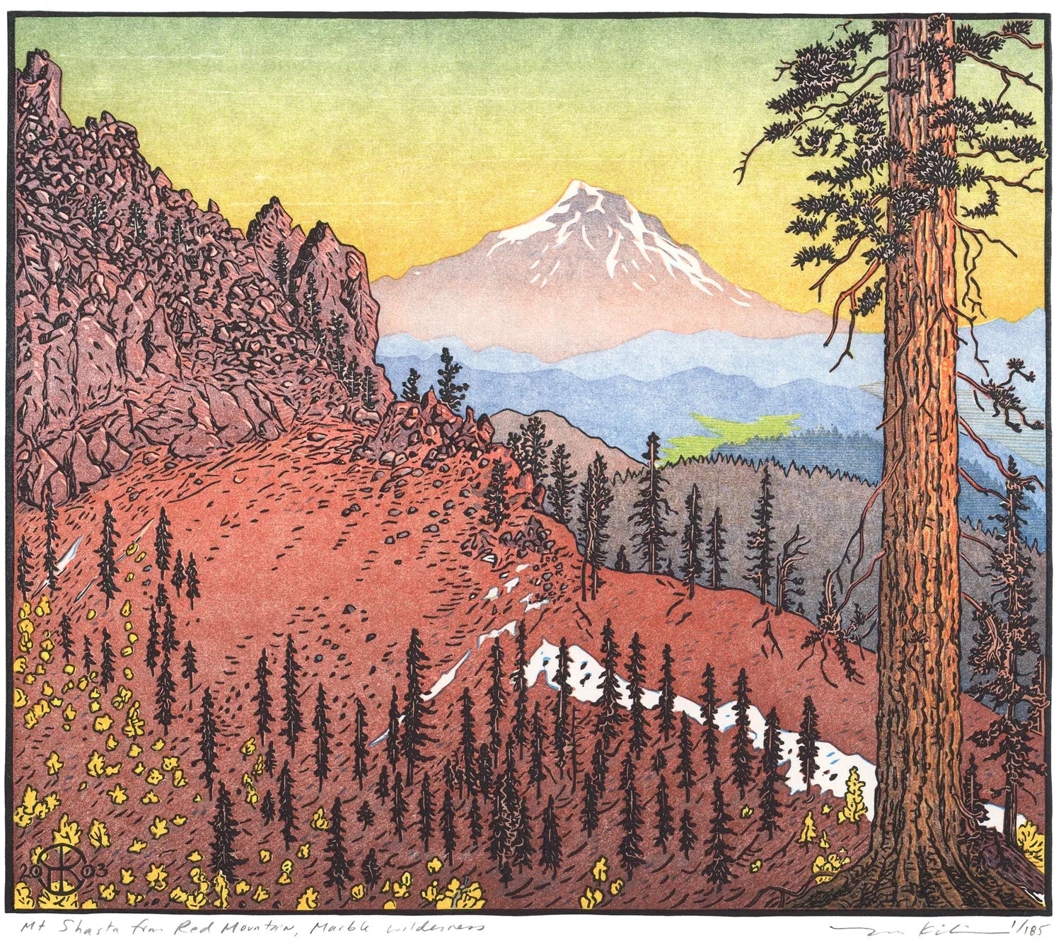 Mt. Shasta from Red Mountain II Shop_Represented_Artist Tom Killion 