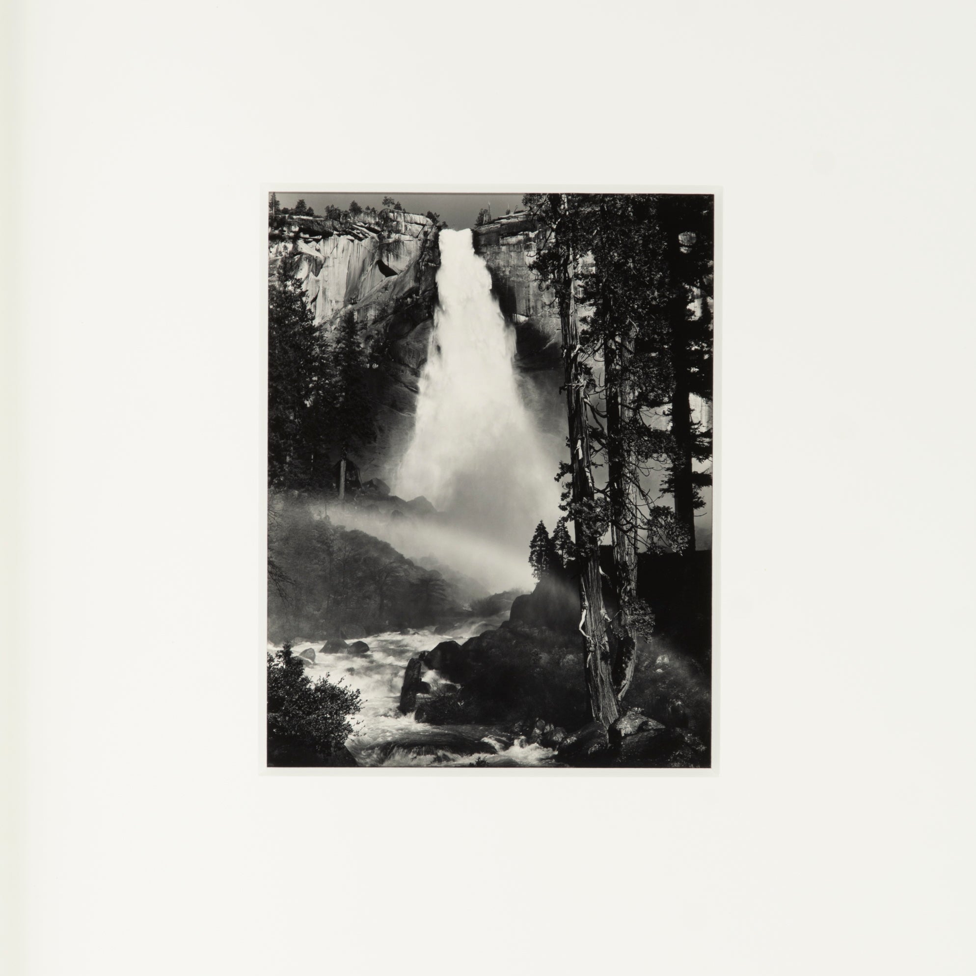 Nevada Fall, Rainbow, Yosemite Original Photograph Ansel Adams 