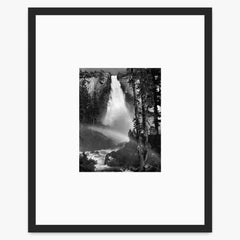 Nevada Fall Shop_Small_Print Ansel Adams Matte Black Metal 