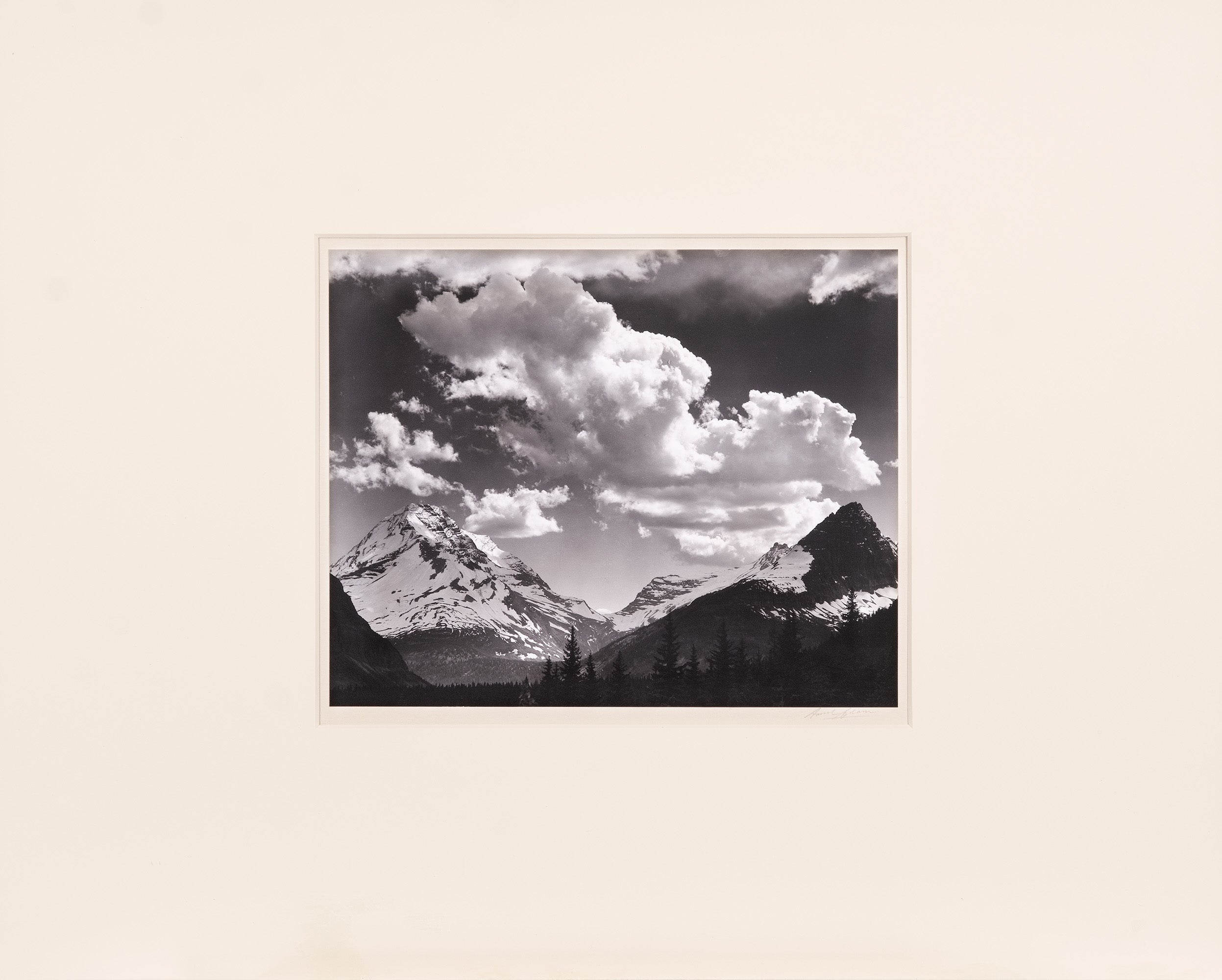 Noon Clouds, Glacier National Park Original Photograph Ansel Adams 