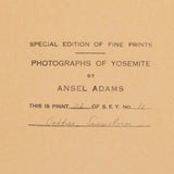 Oak Tree, Snowstorm - Signed Special Edition Signed_SEP Ansel Adams 