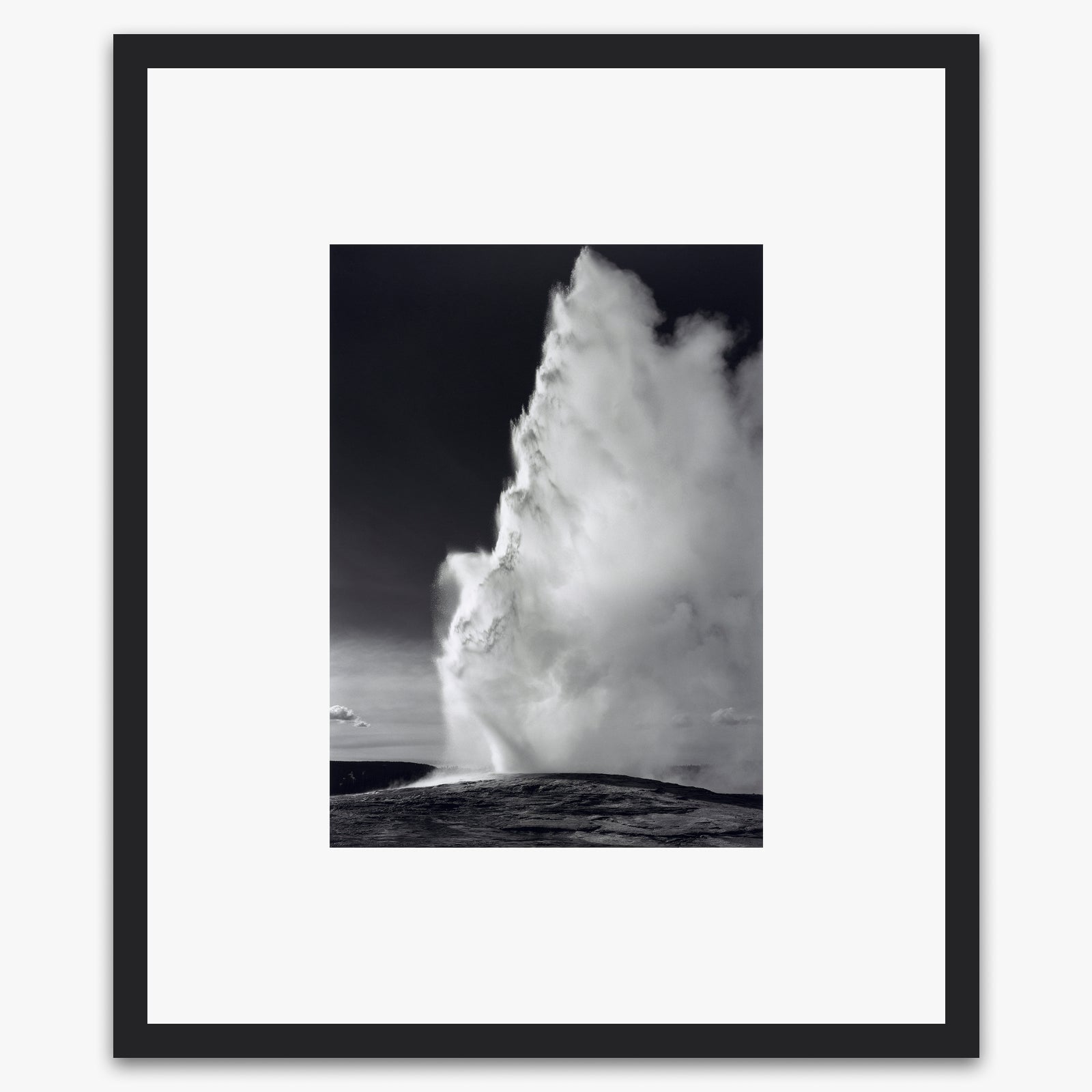 Yellowstone National Park Poster - Ansel Adams Old Faithful