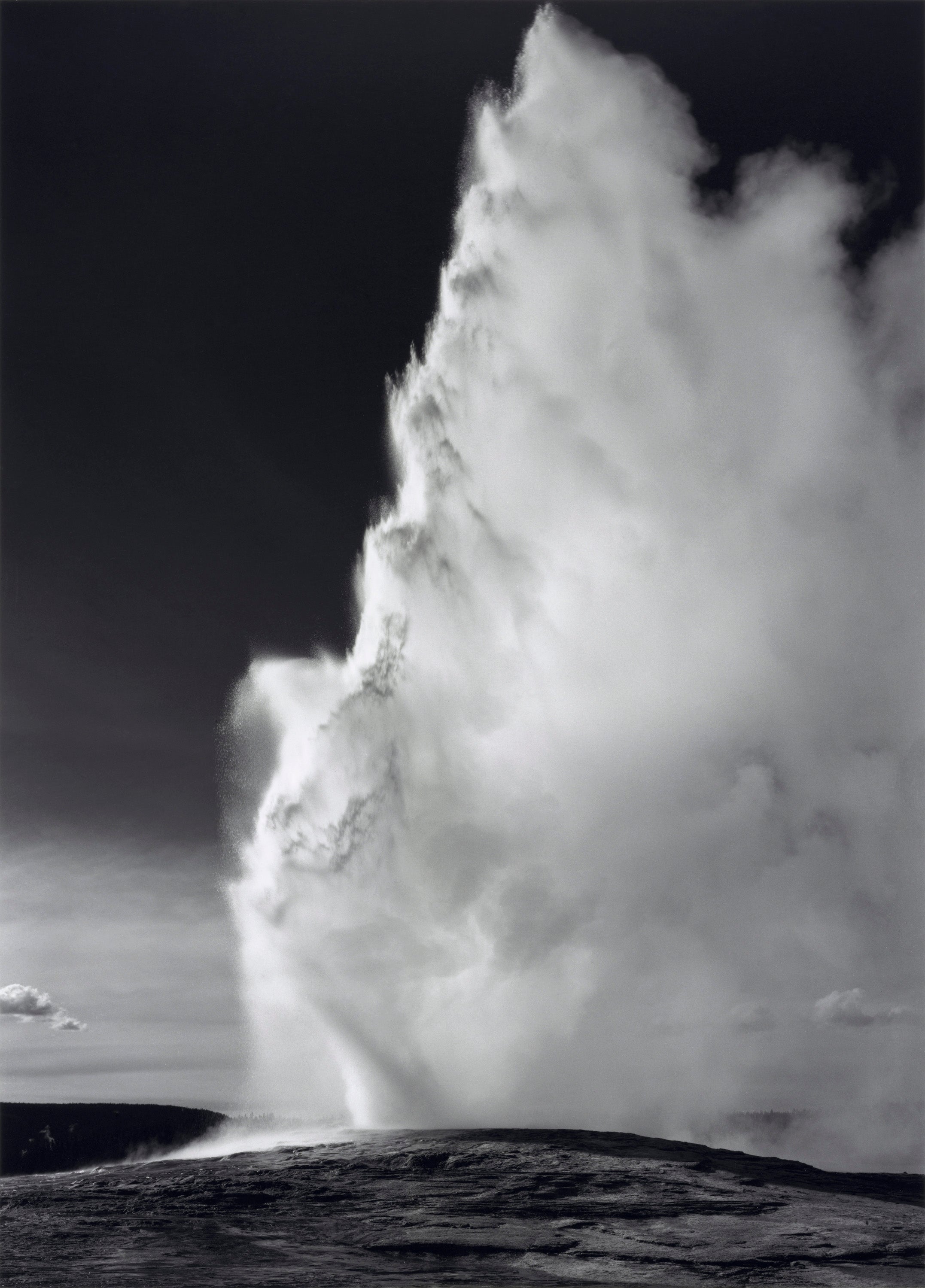 Yellowstone National Park Poster - Ansel Adams Old Faithful