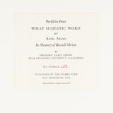 Orchard, Early Spring near Stanford University, California Original Photograph Ansel Adams 