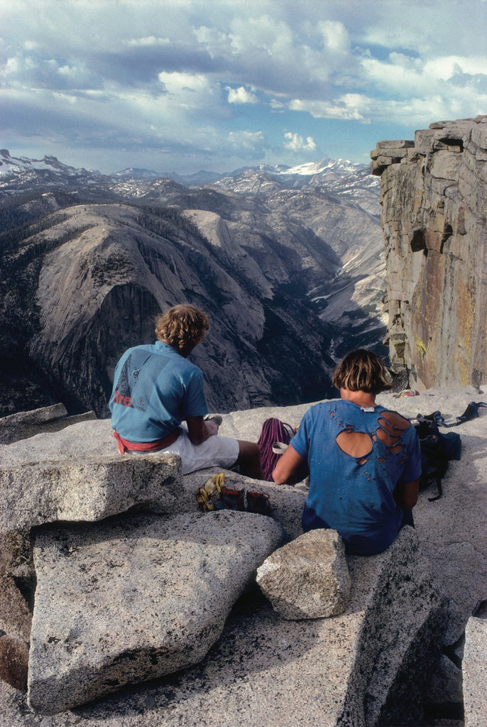 Peter Croft and John Bacharach reflect after completing the first inaday of El Capitan and Half Dome, 1985