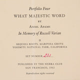 Sequoia Roots, Mariposa Grove Original Photograph Ansel Adams 