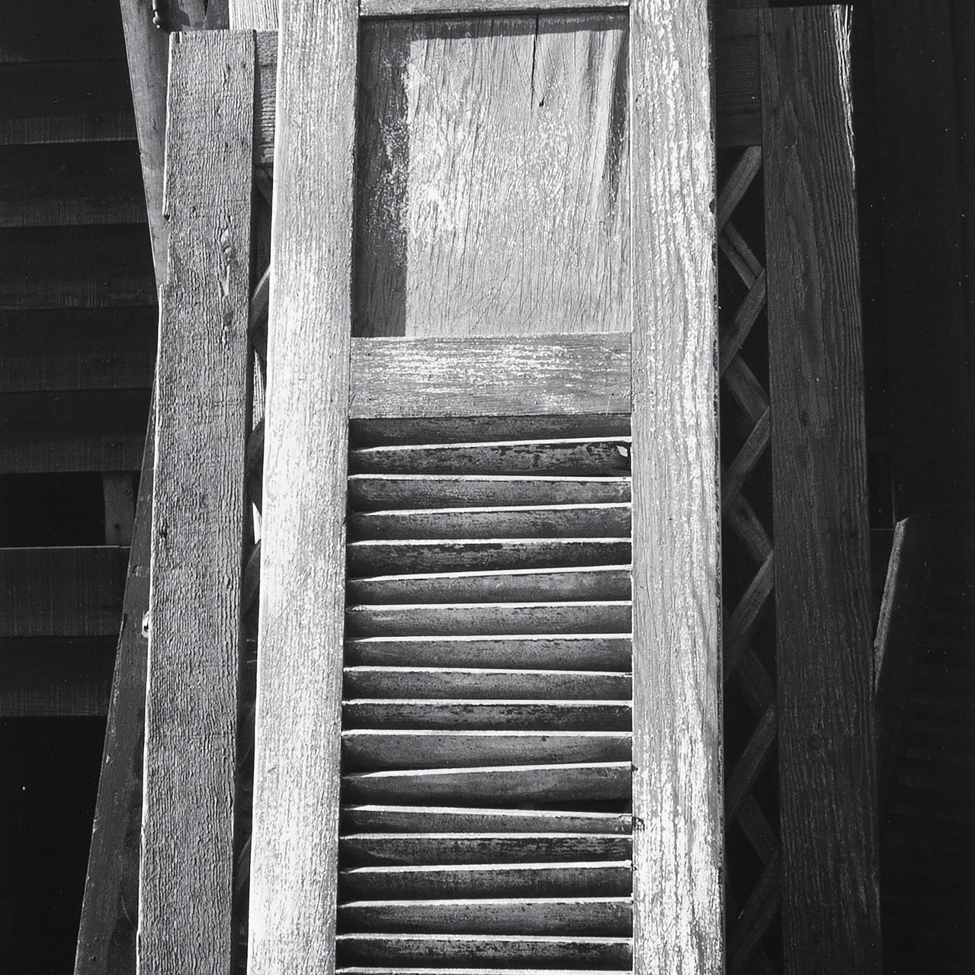 Shutters and Doors, Movie Lot Original Photograph Ansel Adams 