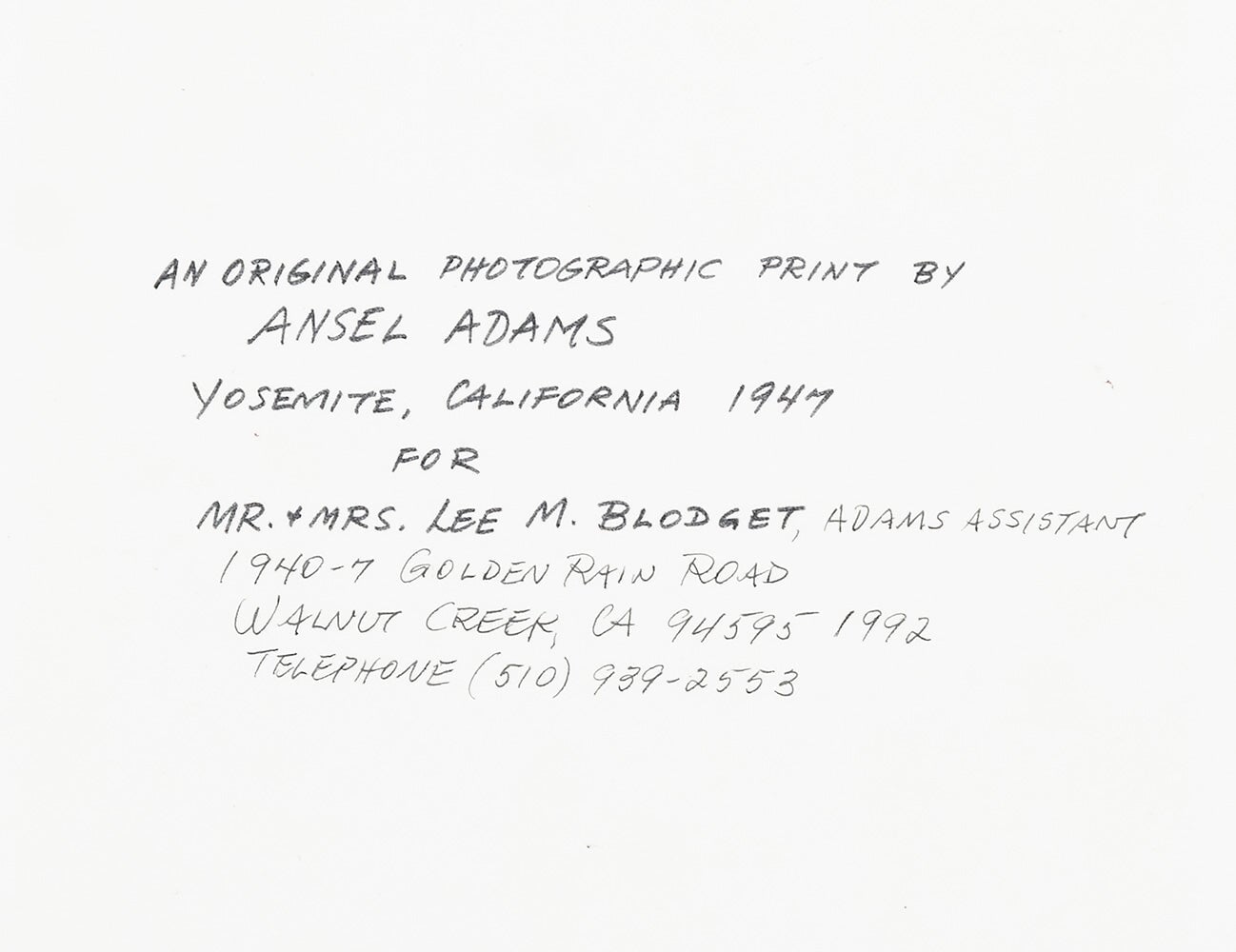 Shutters and Doors, Movie Lot Original Photograph Ansel Adams 