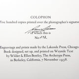 Sierra Nevada: The John Muir Trail Original Photograph Ansel Adams 