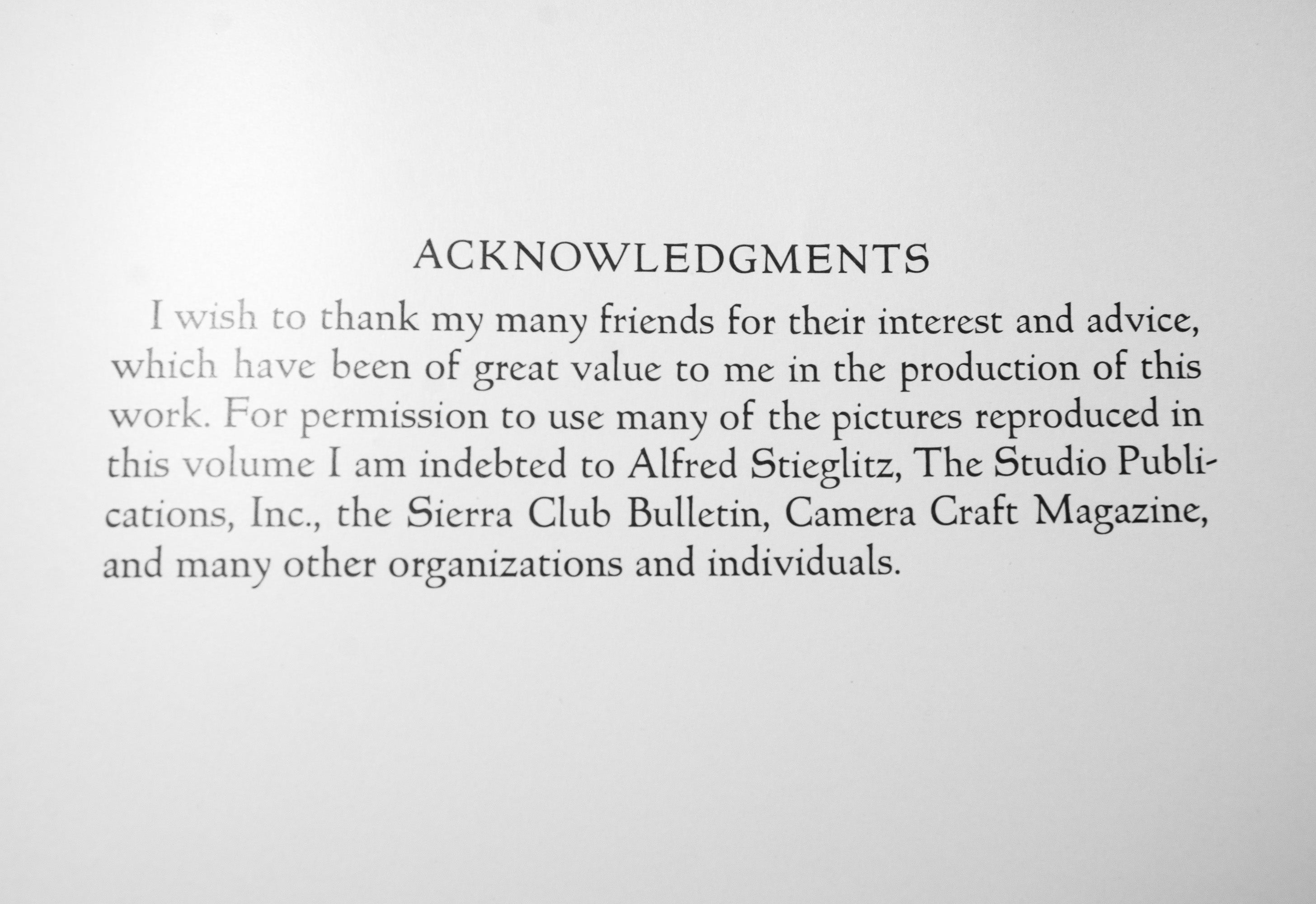 Sierra Nevada: The John Muir Trail Original Photograph Ansel Adams 