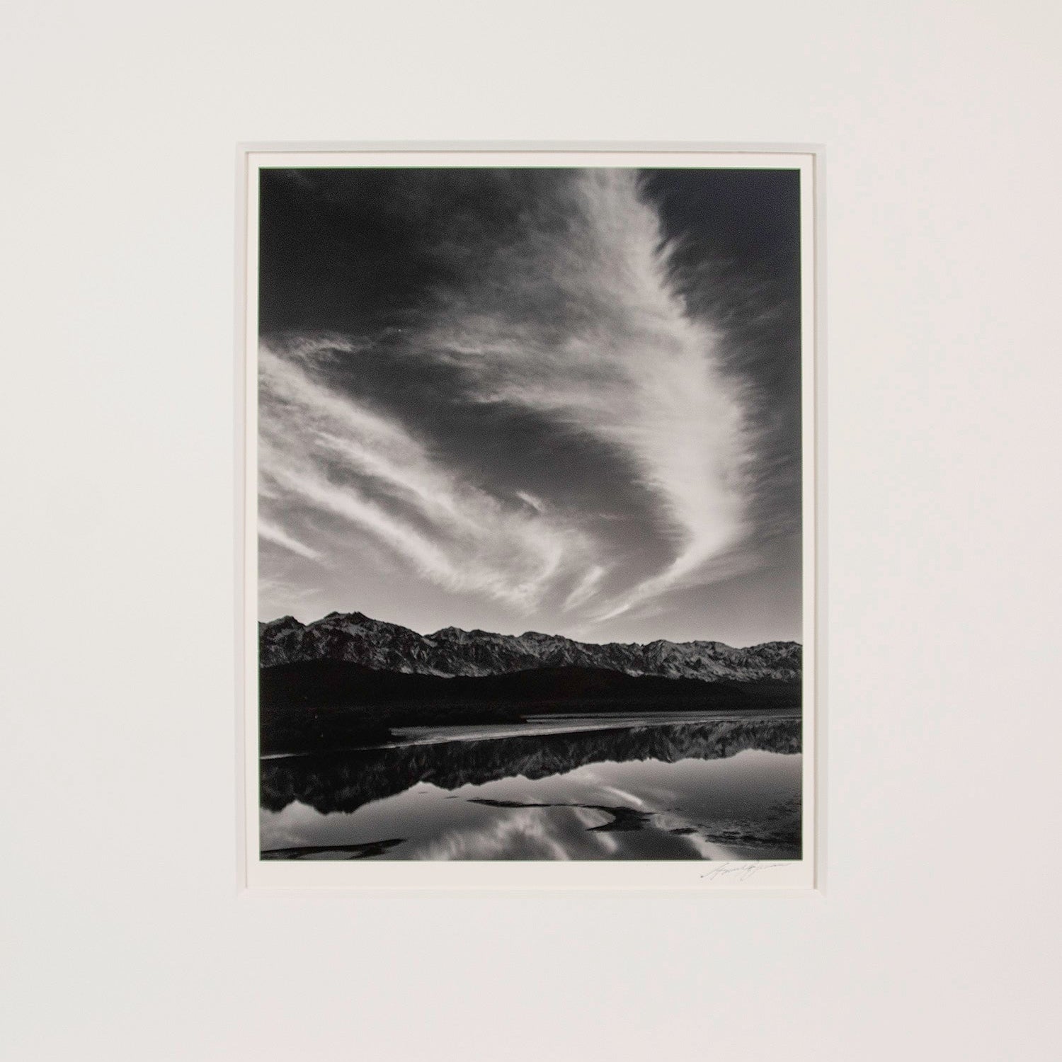 Sierra Nevada, Winter Evening, from the Owens Valley Original Photograph Ansel Adams 