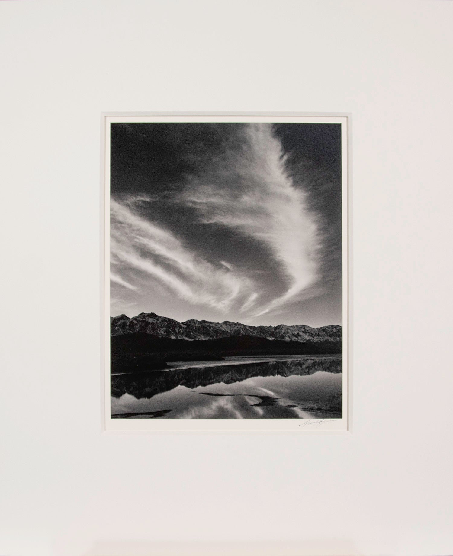 Sierra Nevada, Winter Evening, from the Owens Valley Original Photograph Ansel Adams 
