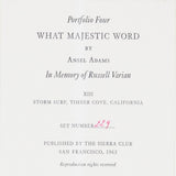 Storm Surf, Timber Cove, California Original Photograph Ansel Adams 