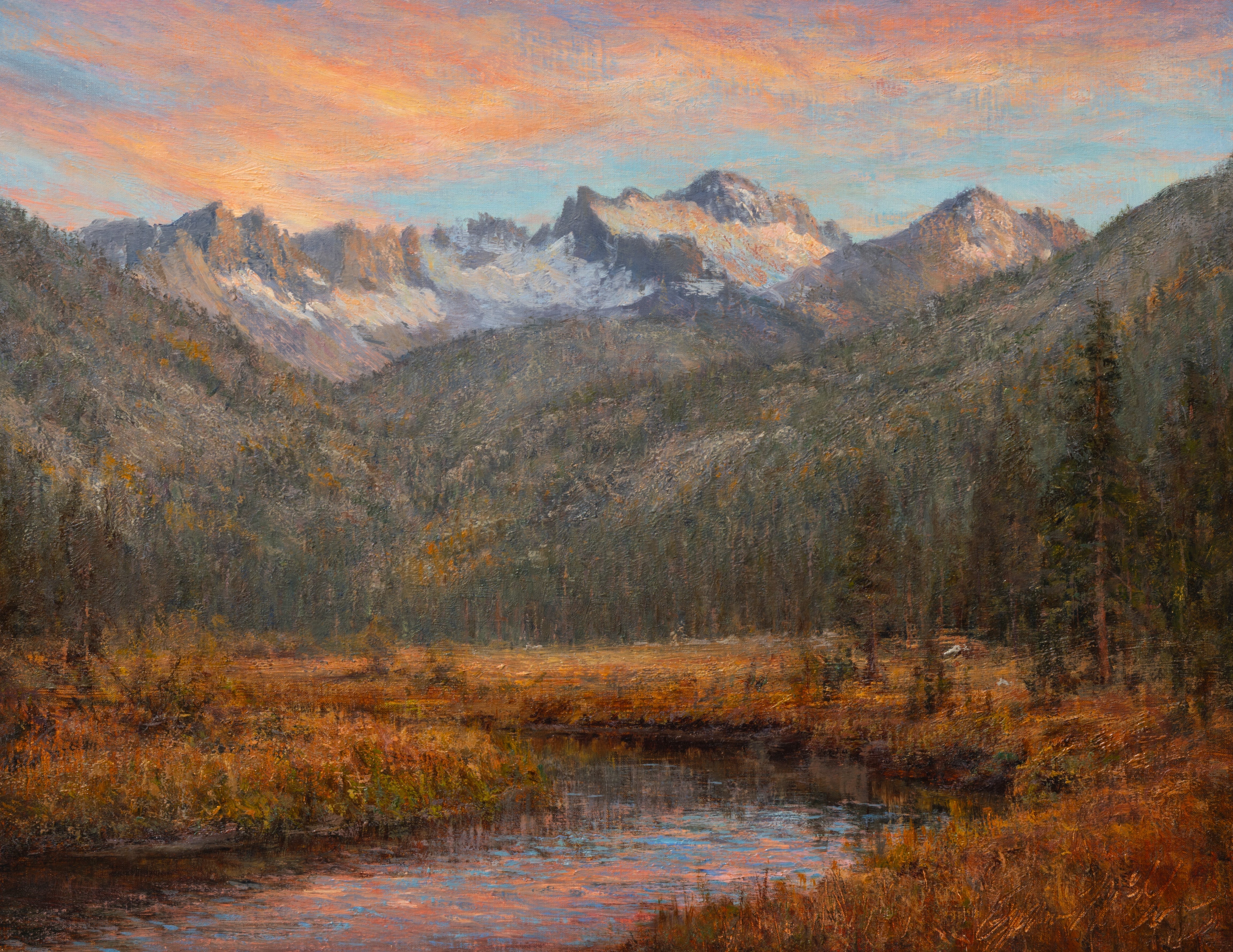 Sunset of Lyell Glacier Shop_Represented_Artist James McGrew 