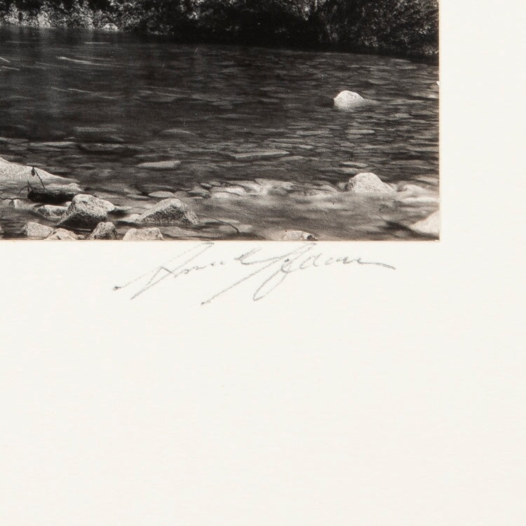 Tenaya Creek, Spring Rain Original Photograph Ansel Adams 